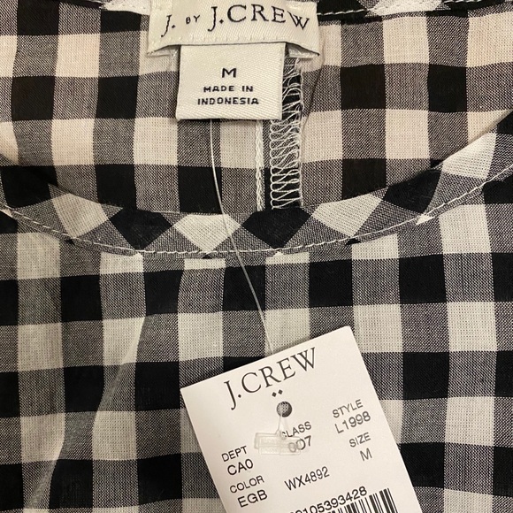 NWT Jcrew tie front short sleeve blouse - Picture 3 of 3